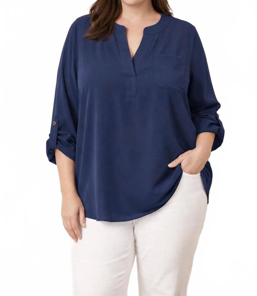 NEW SPIN USA martina top in navy